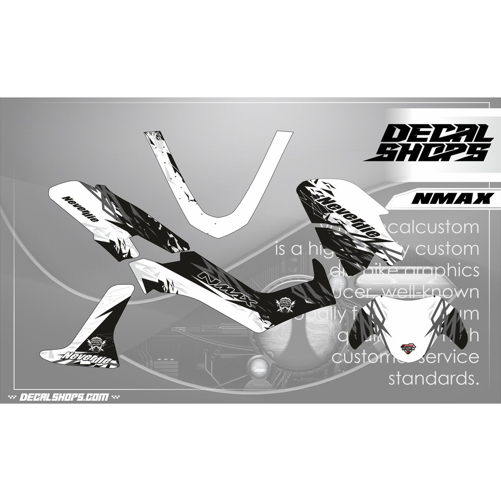 DECAL YAMAHA NMAX DECAL YAMAHA NMAX PUTIH DECAL YAMAHA NMAX SIMPEL