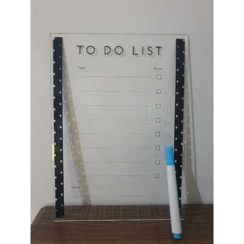 

Acrylic Akrilik To Do List