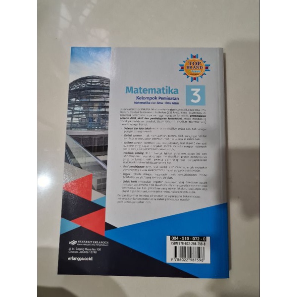 

Buku Erlangga Matematika Kelas XII