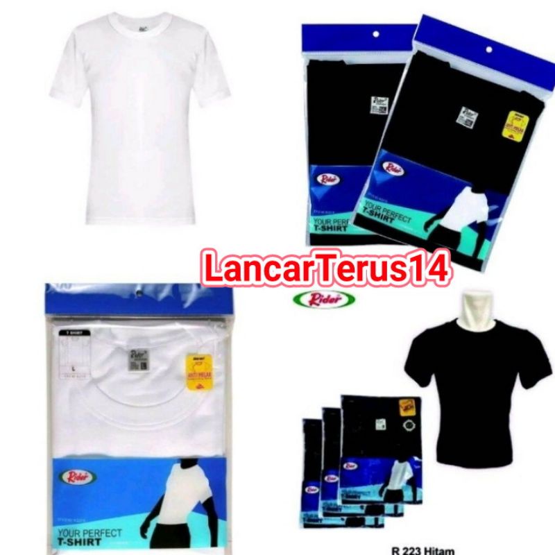 1Pcs Kaos Polos Pria Bahan Katun Rider Sport