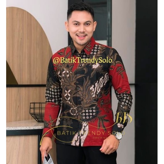 Hem  Kemeja Baju Batik Pria Cowok Laki Laki Slimfit Full Lapis Furing Lengan Panjang Lengan Pendek Original Asli Batik Jumanta Solo Laweyan Size S M L Xl XXL Bahan Katun Premium  991