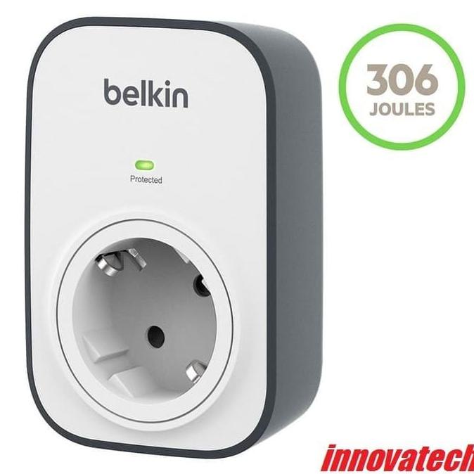 Belkin Surge Protector Colokan LIstrik Anti Petir 1 Outlet BSV102VF