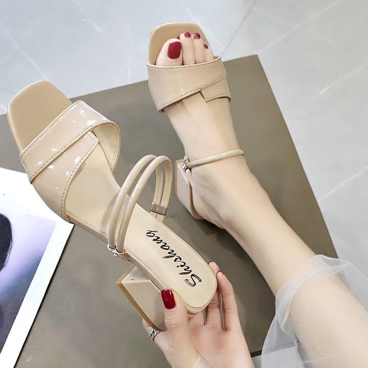 Paling Diminati Sandal Hak Tahu Wanita Kaca JT01 ALS