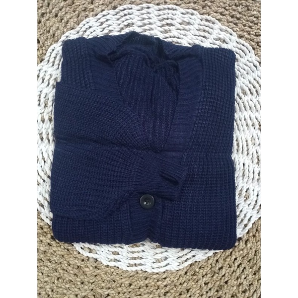 Outer Rajut GRB Premium (7GET) Cardigan Crop/Basic Cardy Allsize-NAVI