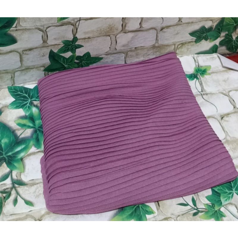 HIJAB SEGIEMPAT PLISKET BELLA SQUERE POLOS /HIJAB PLISKET/COD-6