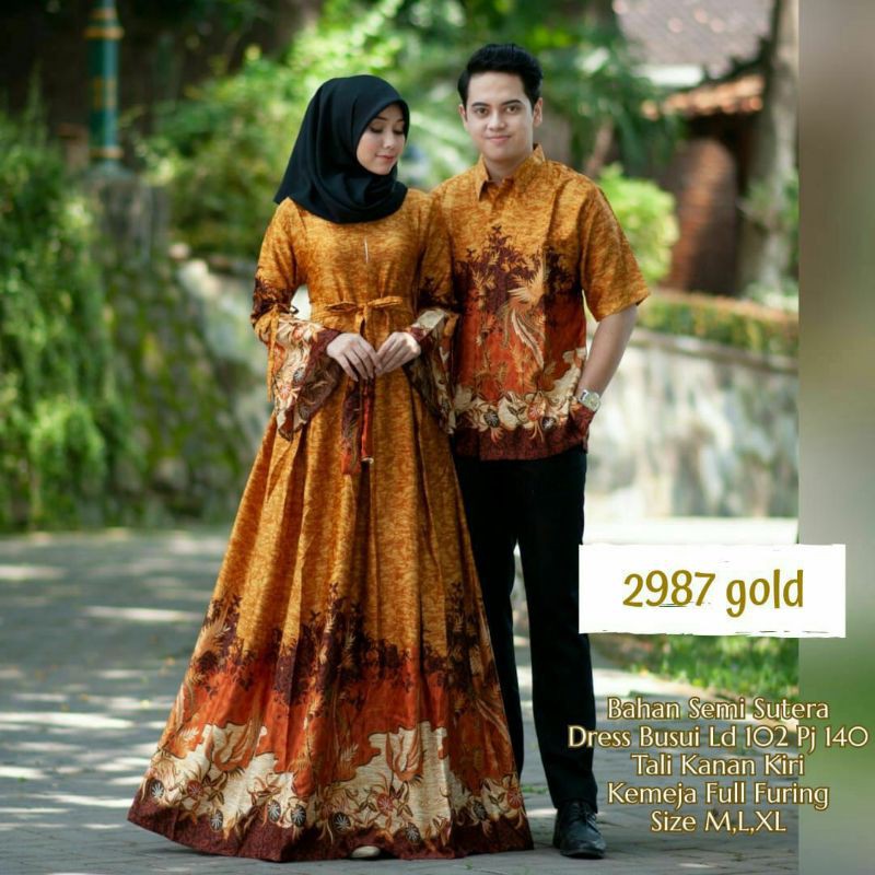 BAJU COUPLE GAMIS SEMI SUTRA