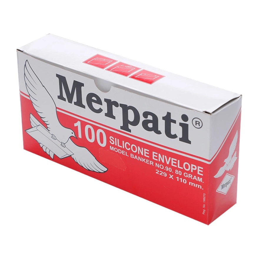 

Amplop Besar Merpati Polos No 90 80 GRAM Silicone (Perekat) - 100 Amplop
