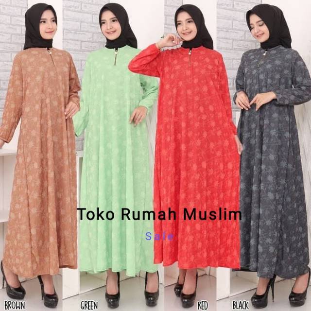 BAJU GAMIS WANITA JUMBO 4L KAOS IMPORT