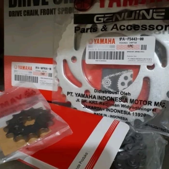 ASLI ORI : gear vixion gir gear set paket lengkap vixion new 1PA
