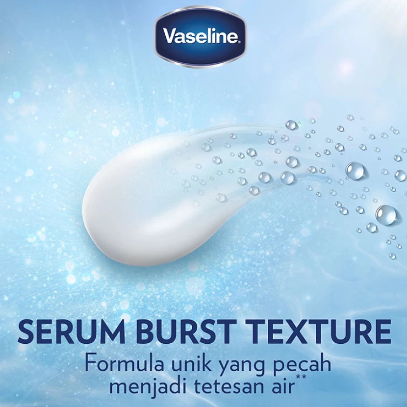 VASELINE Body Lotion Gluta-Hya Gluta Hya Hyaluron Niacinamide Serum Burst UV Dewy Radiance / Flawless Bright 200ml 200 ml 300 ml 330ml- Losion Badan Healthy Bright