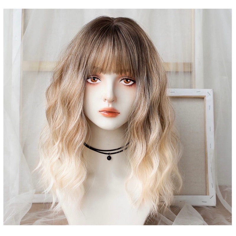 T348-C8561B full wig korean mermaid wave medium 50 cm