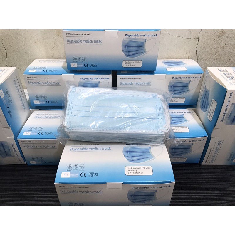 MASKER 3ply PURECARE / 3ply Earloop | 50pcs MASKER BOX Anti Air | MASKER 3 ply