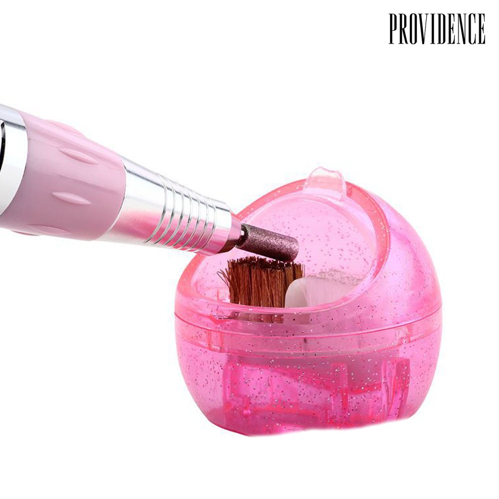 Providence Kotak Penyimpanan / Pembersih Brush Nail Art / Manicure Profesional Portable Bahan Plastik