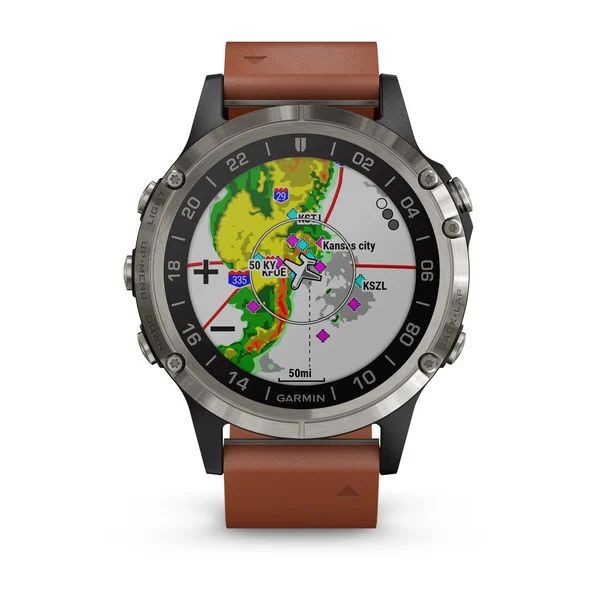 Garmin D2 Delta Sapphire with Brown Leather Band - Garansi DMI 2Th