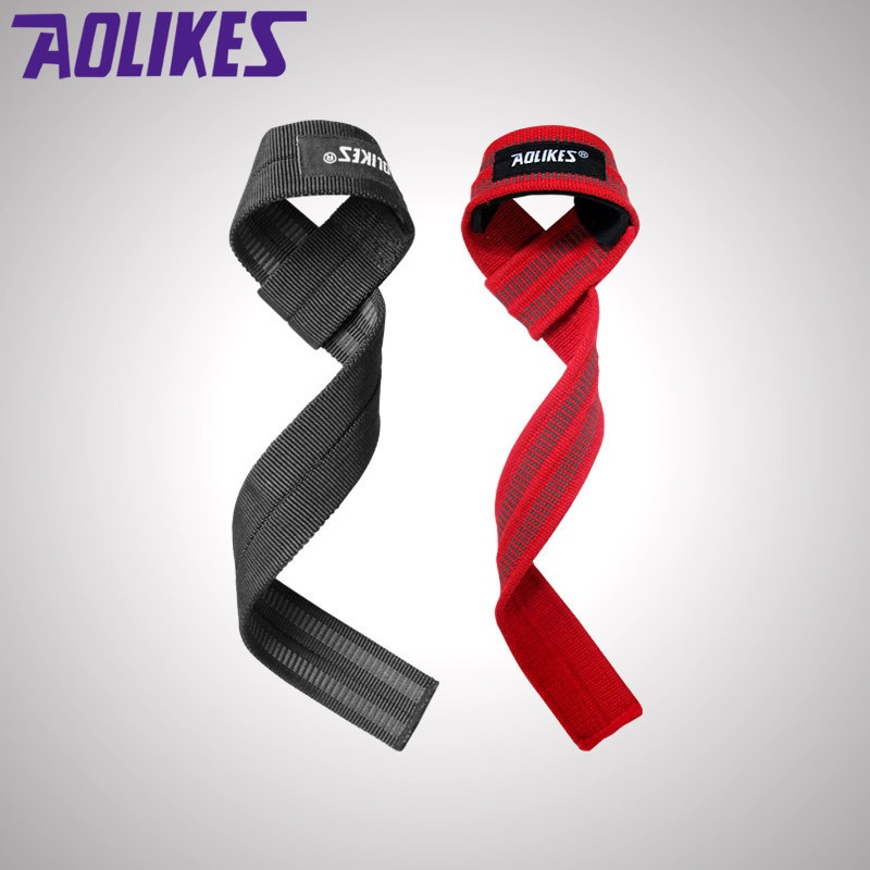 Strap Tangan Angkat Beban Anti Slip Strap Weight Lifting 2 PCS