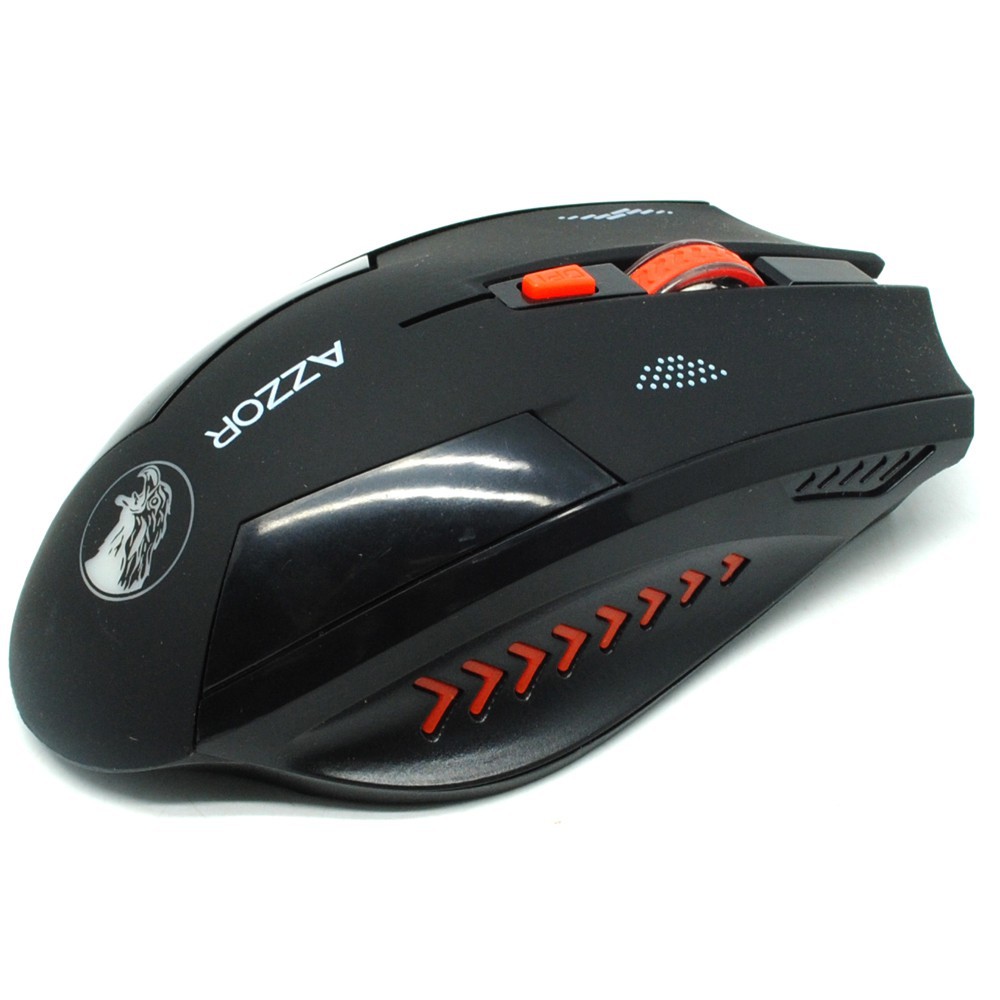 Grab medan Azzor Mouse Gaming Wireless Rechargeable USB 2400 DPI 2.4G