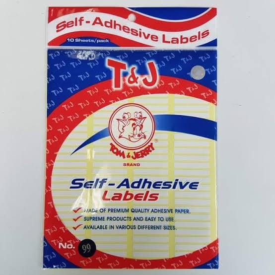 

T&J Tom and Jerry Label Paper Sticker stiker label small pack No. 99 5 x 34mm