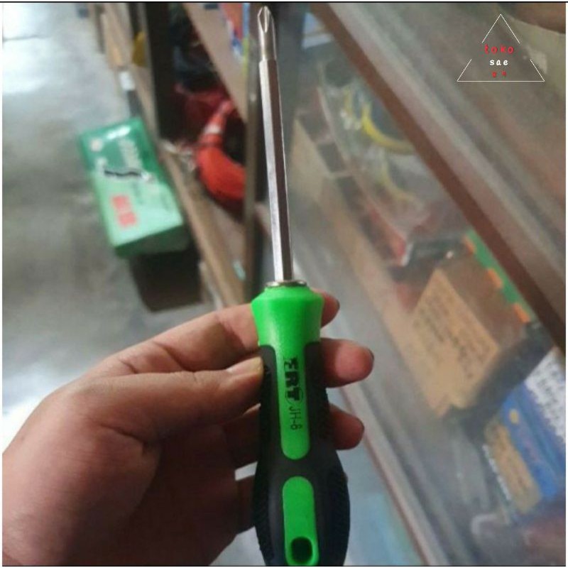 obeng magnet bolak balik - obeng magnet min plus FRT