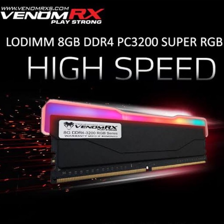 Memory Longdim Venom Rx Ddr4 8Gb PC 3200 Super RGB