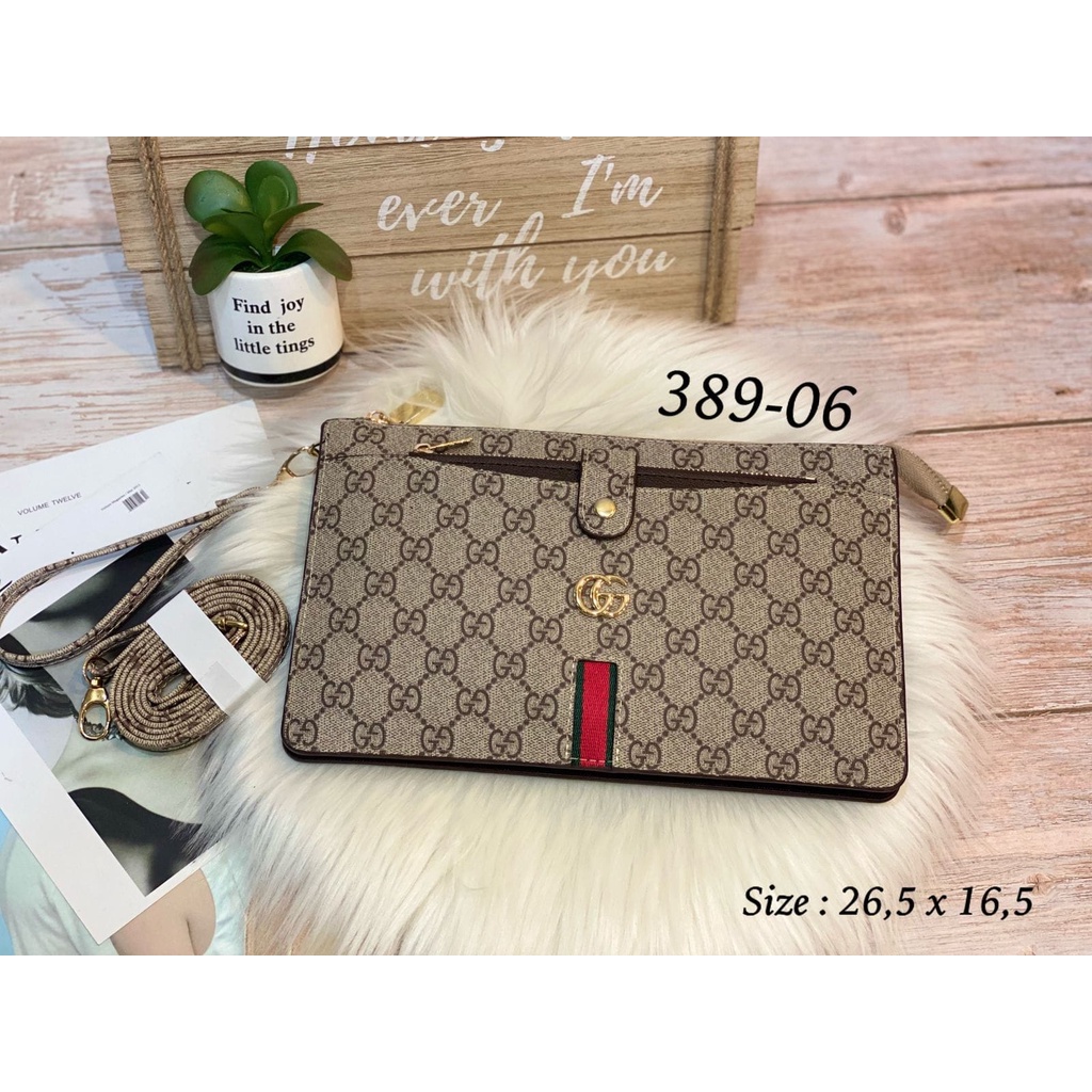 clutch wanita 3in1 import bisa slempang