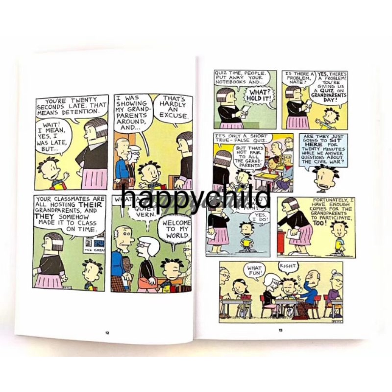 original big nate welcome to my world 176 pages buku impor buku anak happychild