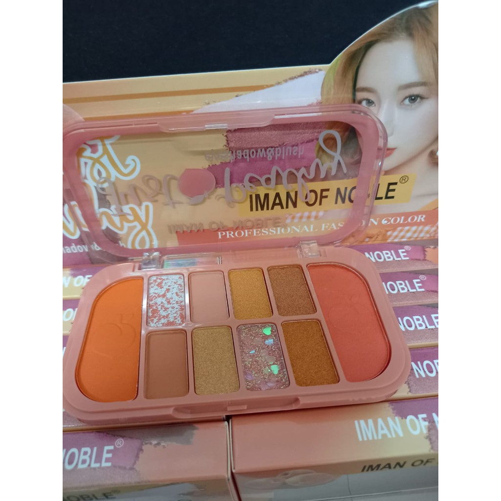 PROMO!!!EYESHADOW PALETTE JUST PEACHY BY IMAN OF NOBLE NO.6658/UNICORN NO.6662