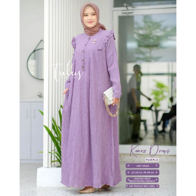 KENEZ DRESS BY TULUS SIGNATURE // DRESS MUSLIMAH // Dress polos wanita