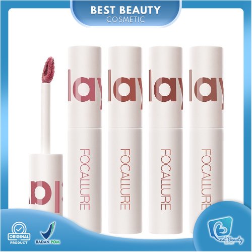 ★ BB ★  FOCALLURE Clay Pillowy Soft Liquid Lipstick - Lipstik Cream Velvet-Mist Matte Lip Clay - FA179 - FA 179