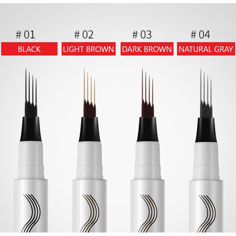LAMEILA 2020  Pensil alis Eyebrow Pen Four-Claw Eye Brow Tint Fork Tip Waterproof Natural Eyebrow Long Lasting