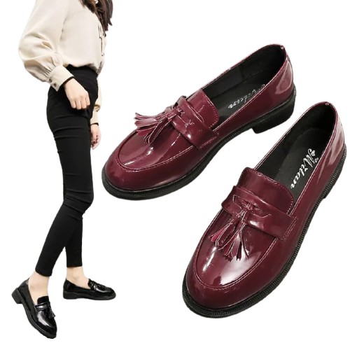 SEPATU WANITA TESSA / SEPATU LOAFER RUMBAI PREMIUM RS 041