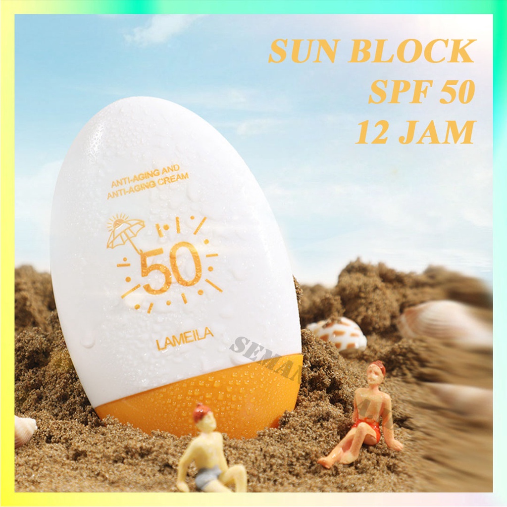 LAMEILA Sunscreen  Sunblock Gel Wajah Dan Badan Spf 50 Tahan 12 Jam LA065