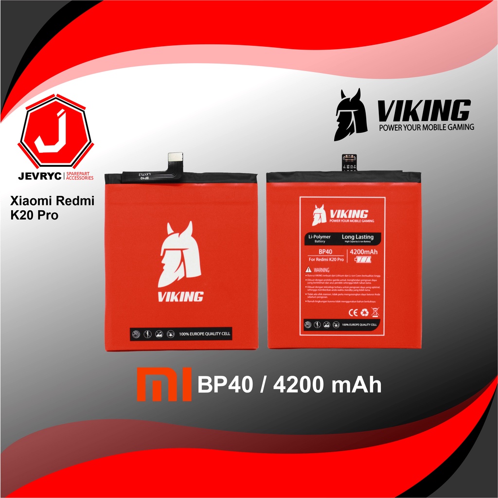 VIKING Baterai Redmi K20 Pro BP40