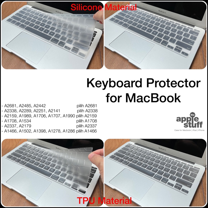 Macbook Apple Skin Keyboard Protector TRANSPARANT