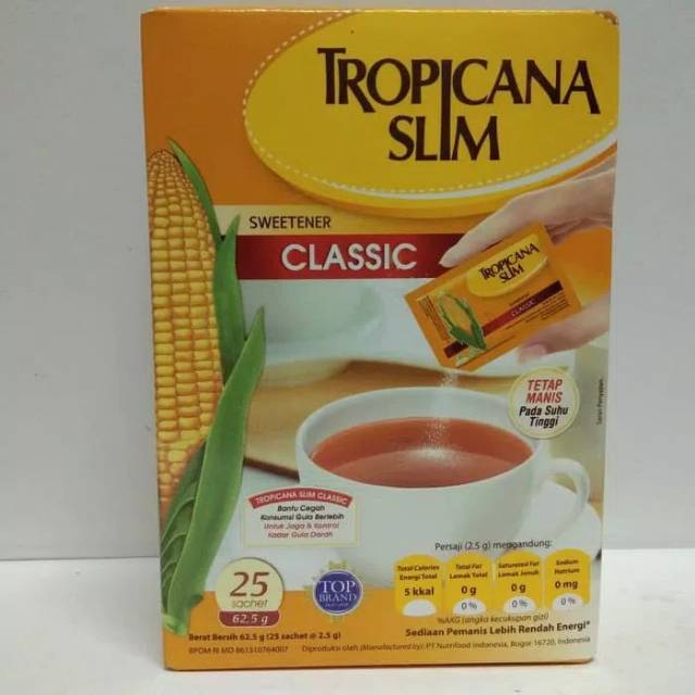 

TROPICANA SLIM CLASSIC ISI 25SACHET