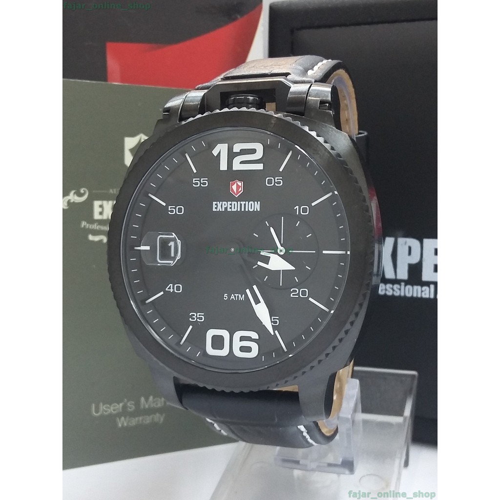 Jam Tangan Pria Expedition E 6723 M FBL Original Rantai Cowok