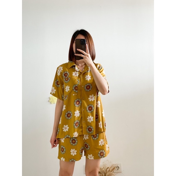 Doora Short Set (Set santai bermotif)