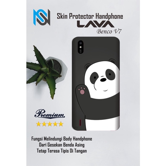 Isi 2pcs Garskin Hp Lava Benco V7 Motif panda - Free Custom Motif