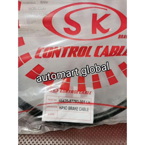 kabel rem tangan belakang Daihatsu taft hiline rocky kiri lh