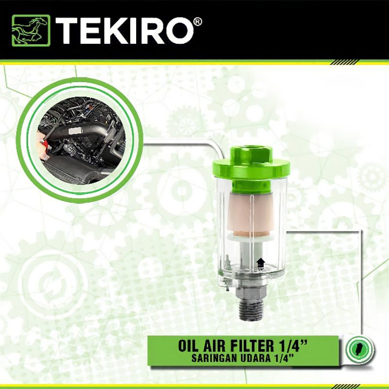 TEKIRO Saringan Udara 1/4&quot; Oil Air Filter Tekiro 1/4inch