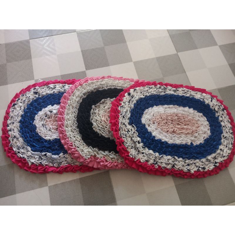 Cod (PROMO) Keset Jambul Kain Tebal Homemade motif Oval Termurah dan Terlaris