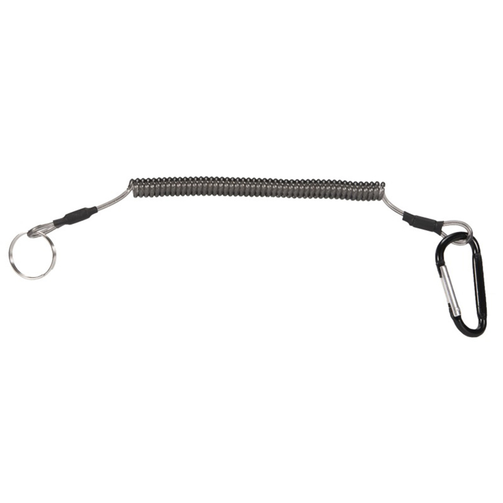 [Jianxin] 5pcs Tali Lanyard Spiral Elastis Portable Untuk Memancing