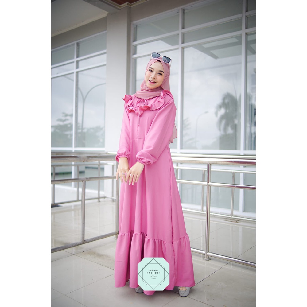 Baju Gamis Shakilla Terlaris / Dress Muslim Bahan Shakilla Adem Tidak Nerawang / Gamis Dress Murah Terbaru 2023 / Maxi Dress Bahan Shakilla