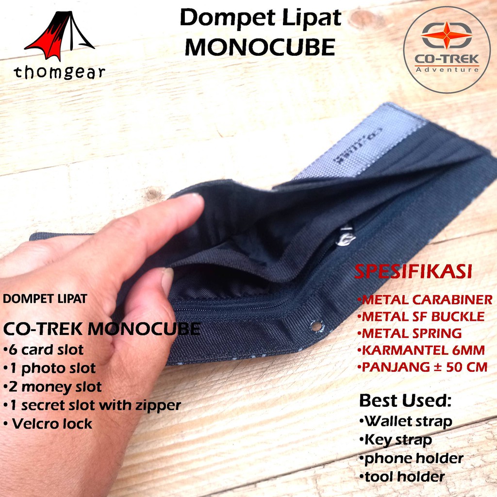 Ready Dompet Cotrek Adventure Dompet Lipat Cordura Monocube Thomgear Probolinggo