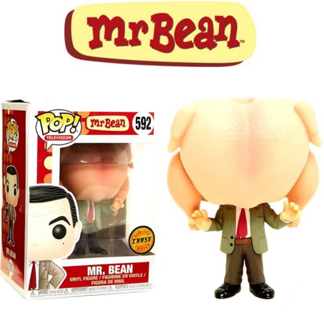 Original Funko POP Television Mr.Bean - Mr.Bean (Christmas Turkey) [Limited Chase]