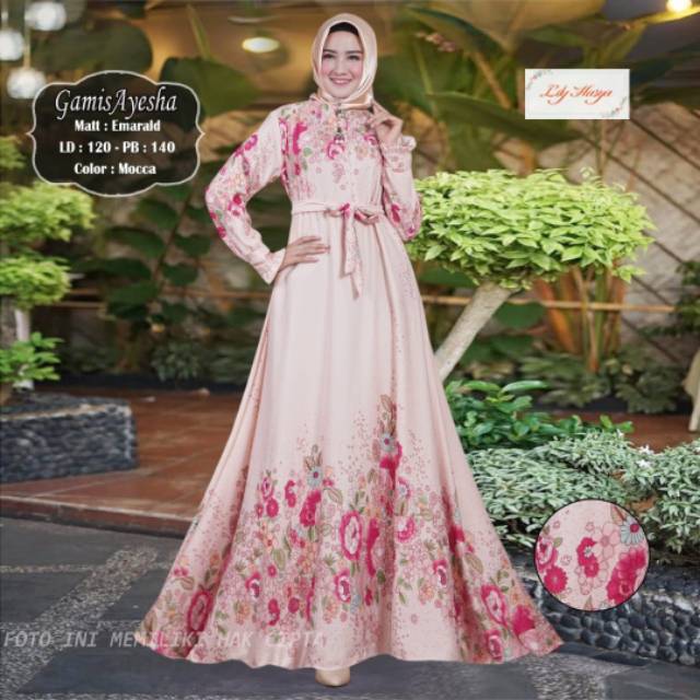 Gamis/maxy dress cantik ayesha