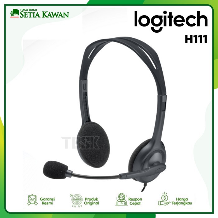 Headset Logitech H111 100% ORI