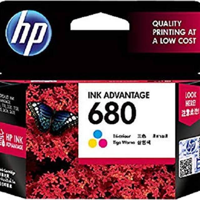 Tinta HP 680 Tri-color HP680 680C Original Ink Advantage Cartridge