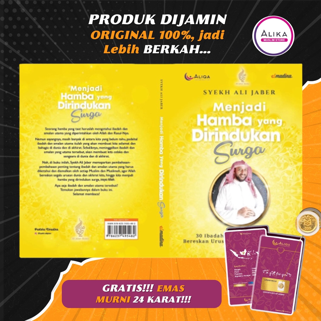 Buku Syekh Ali Jaber - Menjadi Hamba Yang Dirindukan Surga Syekh Ali Jaber Syeh Ali Jaber Terbaru