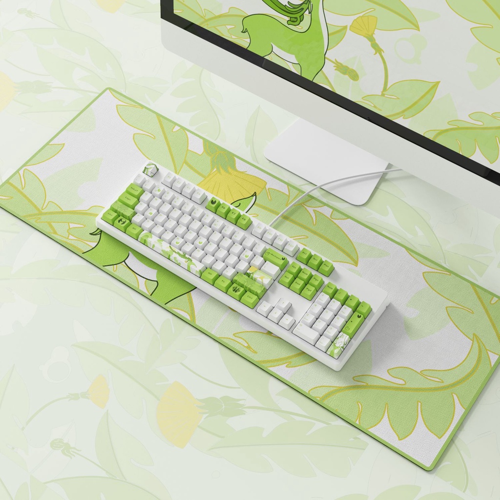 104-key OEM PBT  Set Keycap Dye-Sublimation Ukiyo-e Japan Manga Mouse Pad For GK61 Cherry MX Switches Mechanical Keyboar