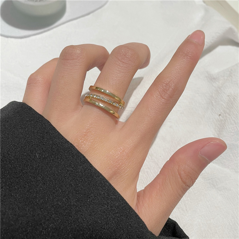 Korean Ring Female New Ring Ins Fashion Simple DIY Ring DIY Set Ornament Accessories Gift